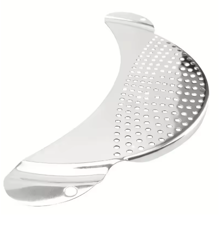 Halbrundes Abtropfsieb aus Edelstahl