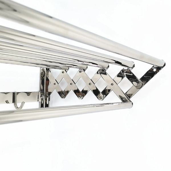 Platzsparender Edelstahl Teleskop-Handtuchhalter Balkon Bad Komfort